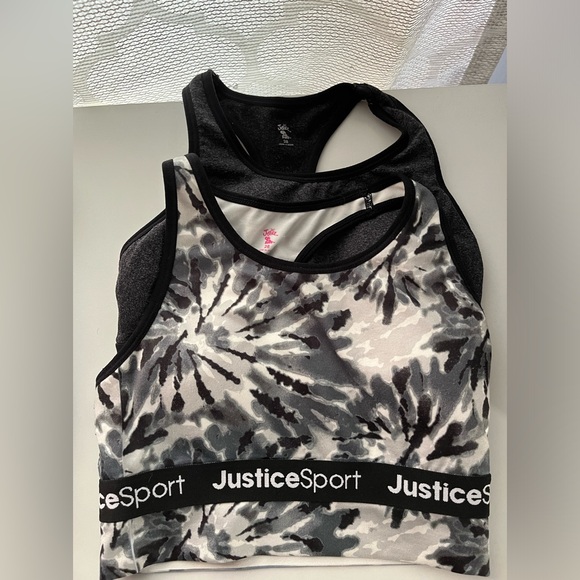 Justice Sport Girls Sz 28 sports Bras - Picture 1 of 1
